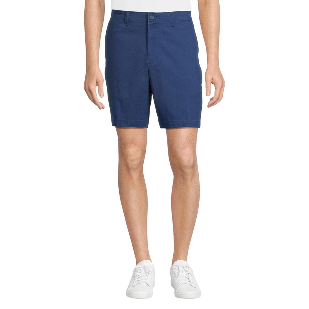 George Big Men's‎ Flat Front Shorts, 9" Inseam, Size 44” Blue NWT